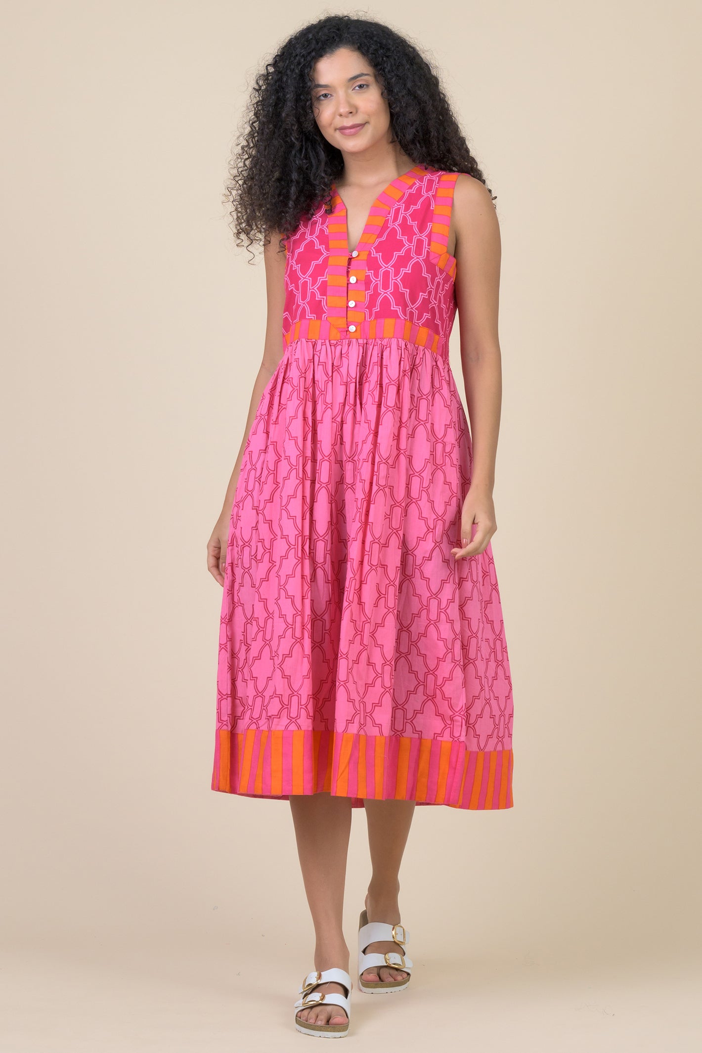 Handprint Dream Apparel Dynasty Venice Pink Dress AN1184A