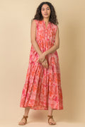 Handprint Dream Apparel Geisha Nautical Coral Dress AN1124C