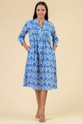 Handprint Dream Apparel Phantom Tasmin Blue Dress AN1179B
