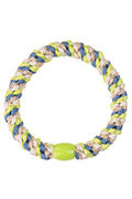 KKNEKKI indigo and lime glitter mix hair tie at OSO Boutique