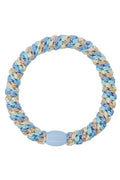 KKNEKKI light blue and gold mix hair tie at OSO Boutique