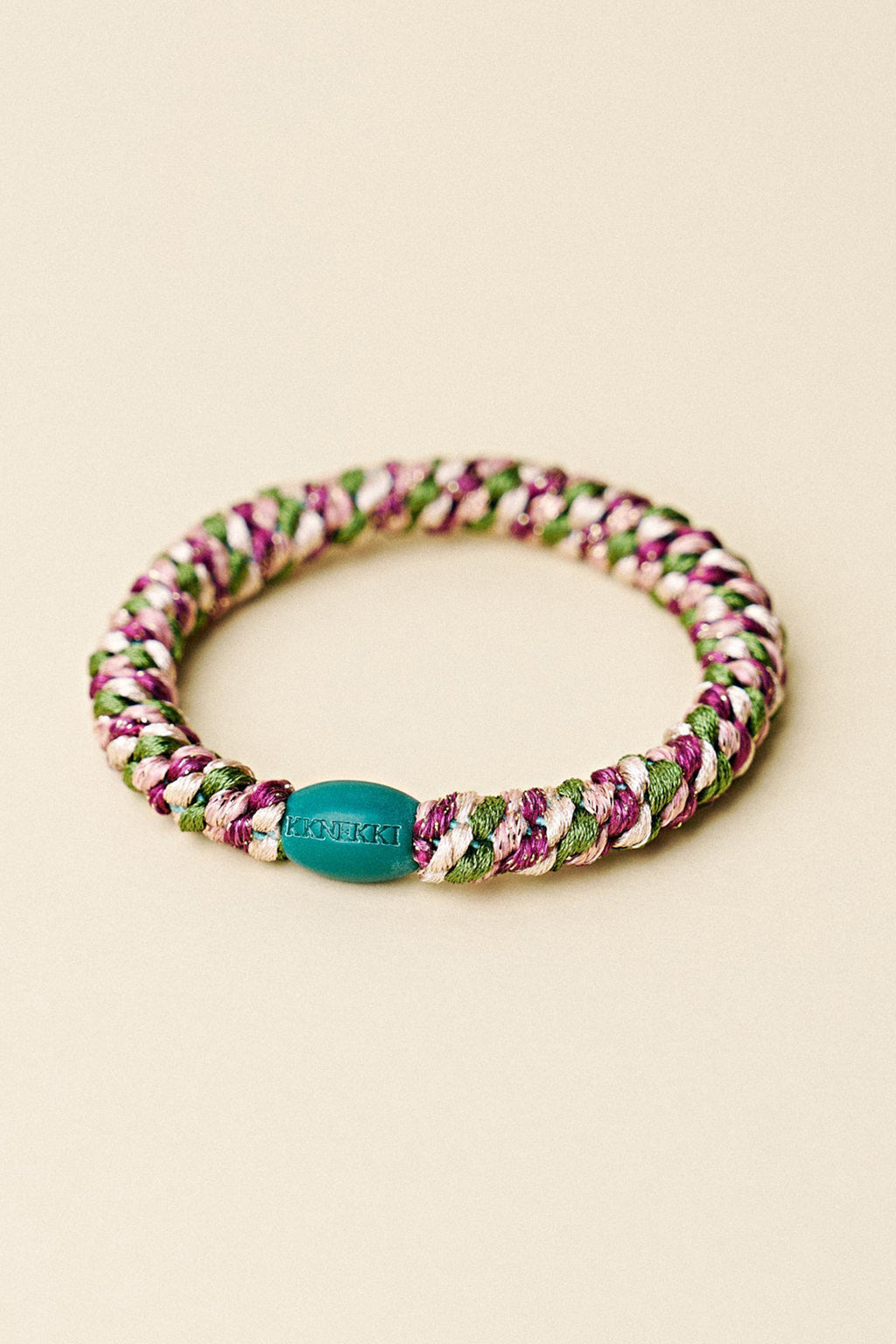 KKNEKKI Mix Army Grape Multicolour Hair Tie 9319, studio shot