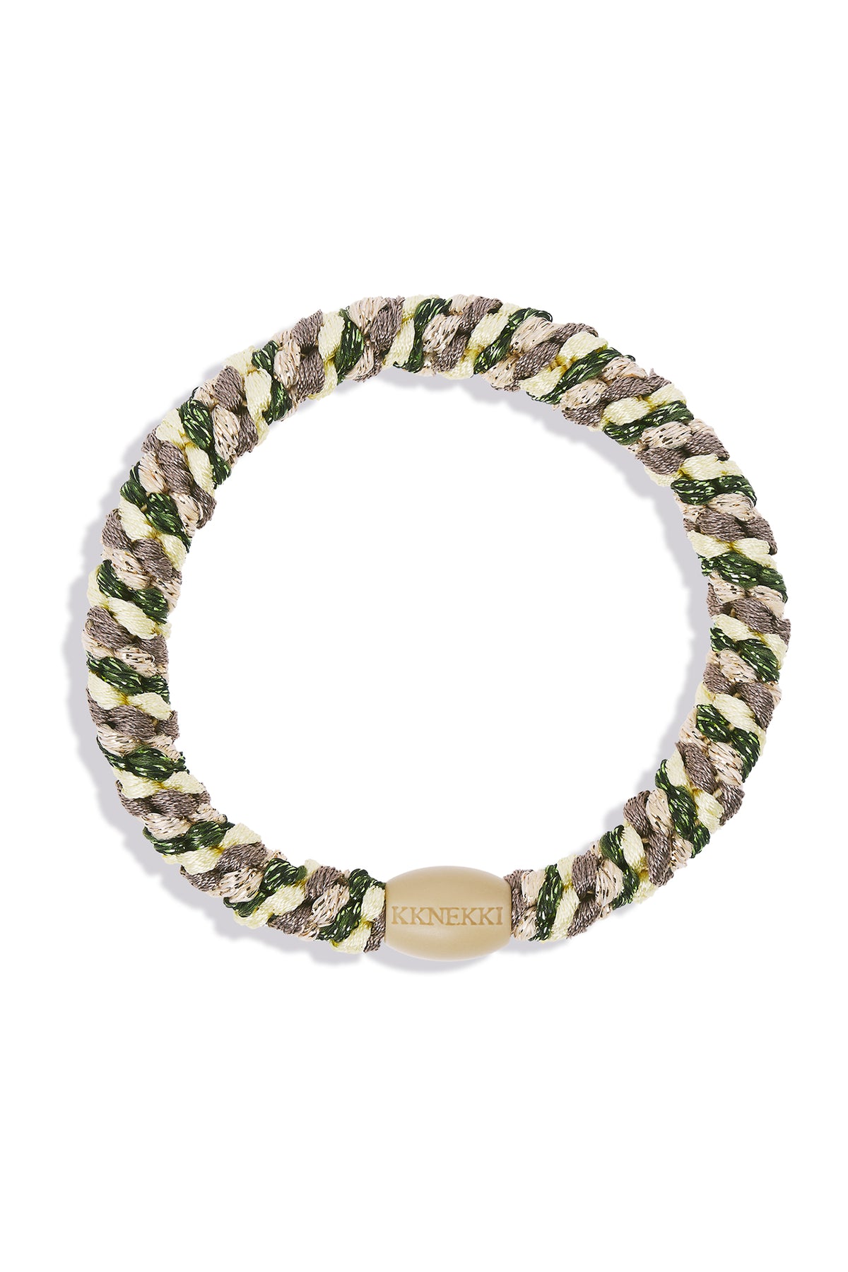 KKNEKKI Mix Army Yellow Multicolour Hair Tie 9312, packshot