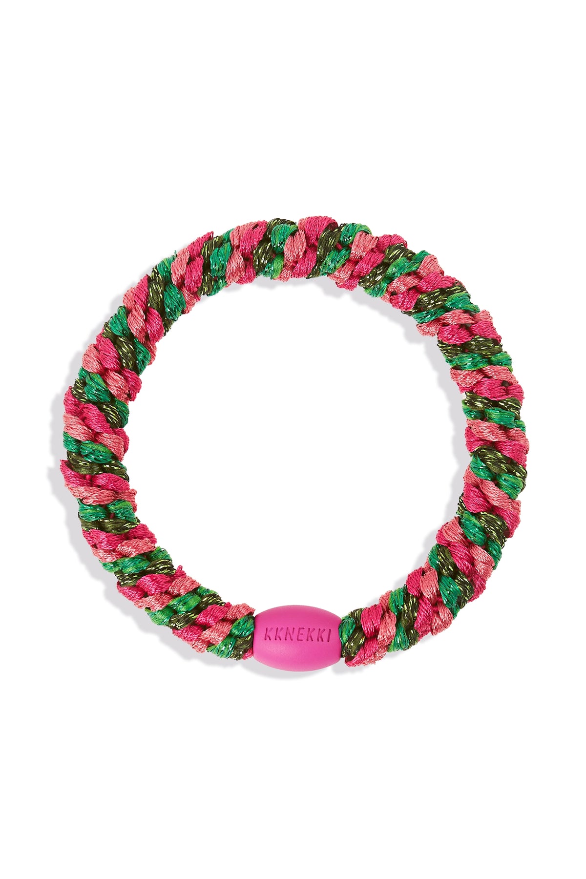 KKNEKKI Mix Strong Pink Green Multicolour Hair Tie 5553, packshot