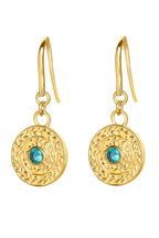 Laura Ashley Fashion Leaf Border Gold Plated Earrings XE1691