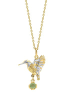 Laura Ashley Fashion Llanelli Kingfisher Gold Plated Necklace N4719G