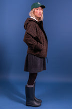 Laure + Max Guzmania Brown Leopard Print Jacket 26AH153, side view