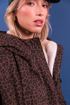 Laure + Max Guzmania Brown Leopard Print Jacket 26AH153, detail view