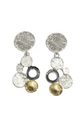 LBJ Jewellery Circle design Multicolour drops E19064, front