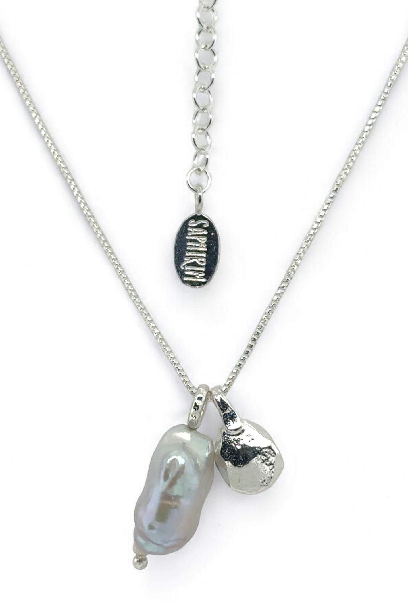 LBJ Jewellery Freshwater Pearl Pendant White Necklace N20067A, detail