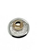 LBJ Jewellery Gold and Silver Disk Pendant P18994A, top view