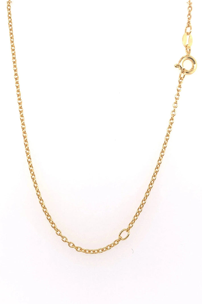 LBJ Jewellery Gold Plated 18 Inch Trace Chain SK40GP, packshot
