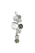 LBJ Jewellery Labradorite Asymmetrical Silver Pendant P18306A, front