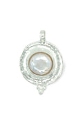 LBJ Jewellery Organic Design Pearl White Pendant P22030, front