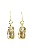 LBJ Jewellery Organic small pearl Gold drops E24079, front