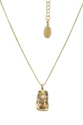 LBJ Jewellery Organic Small Pearl Gold Necklace N24065, detail