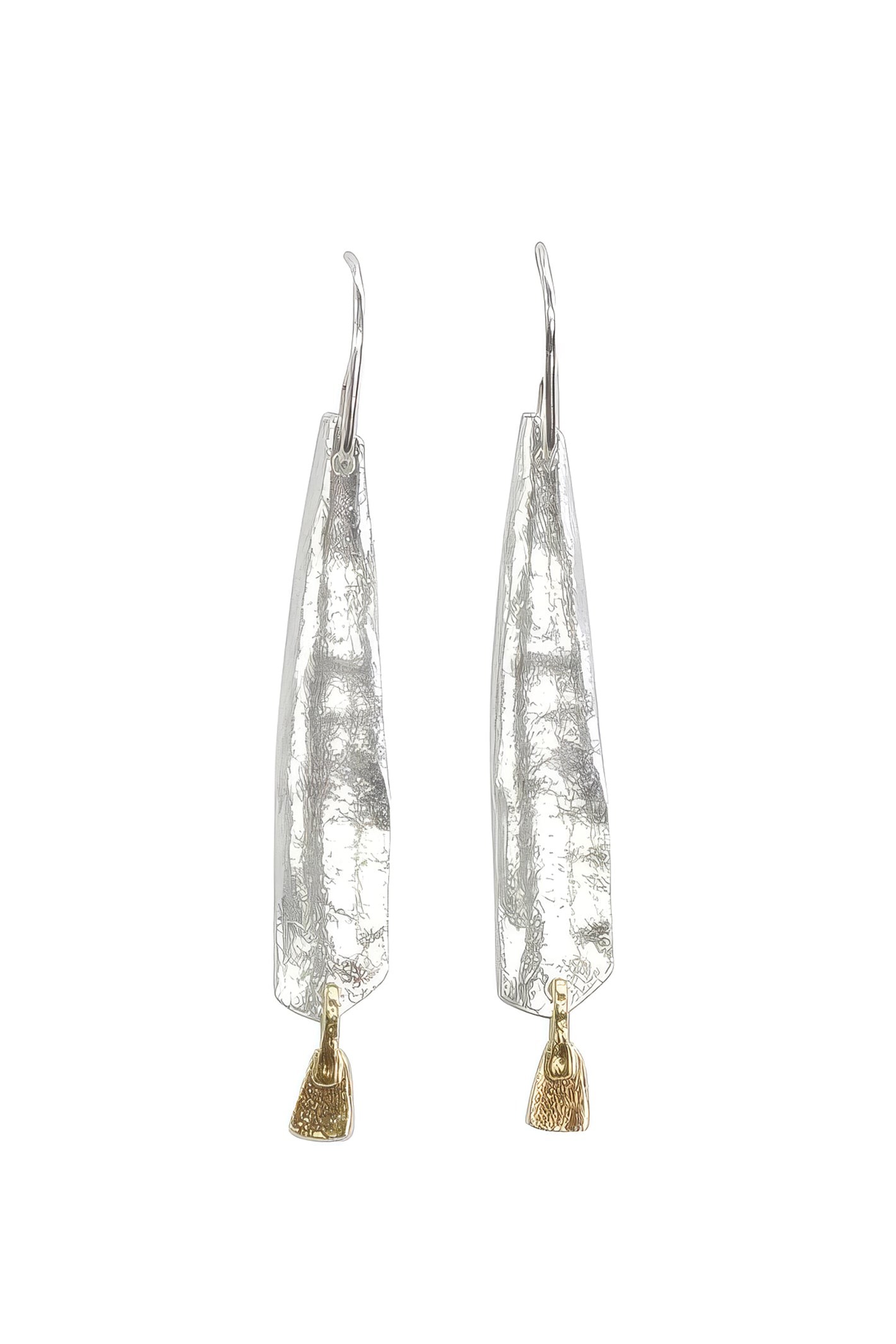 LBJ Jewellery Silver organic drops E24042, front