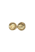LBJ Jewellery Small round gold studs E456GP, front