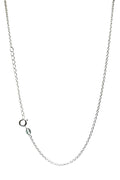 LBJ Jewellery Small Silver Trace Chain SK30, packshot