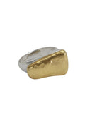 LBJ Jewellery Statement gold plated ring R17013A, front