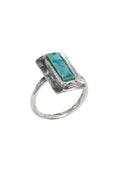 LBJ Jewellery Turquoise stone Blue ring R24026, front