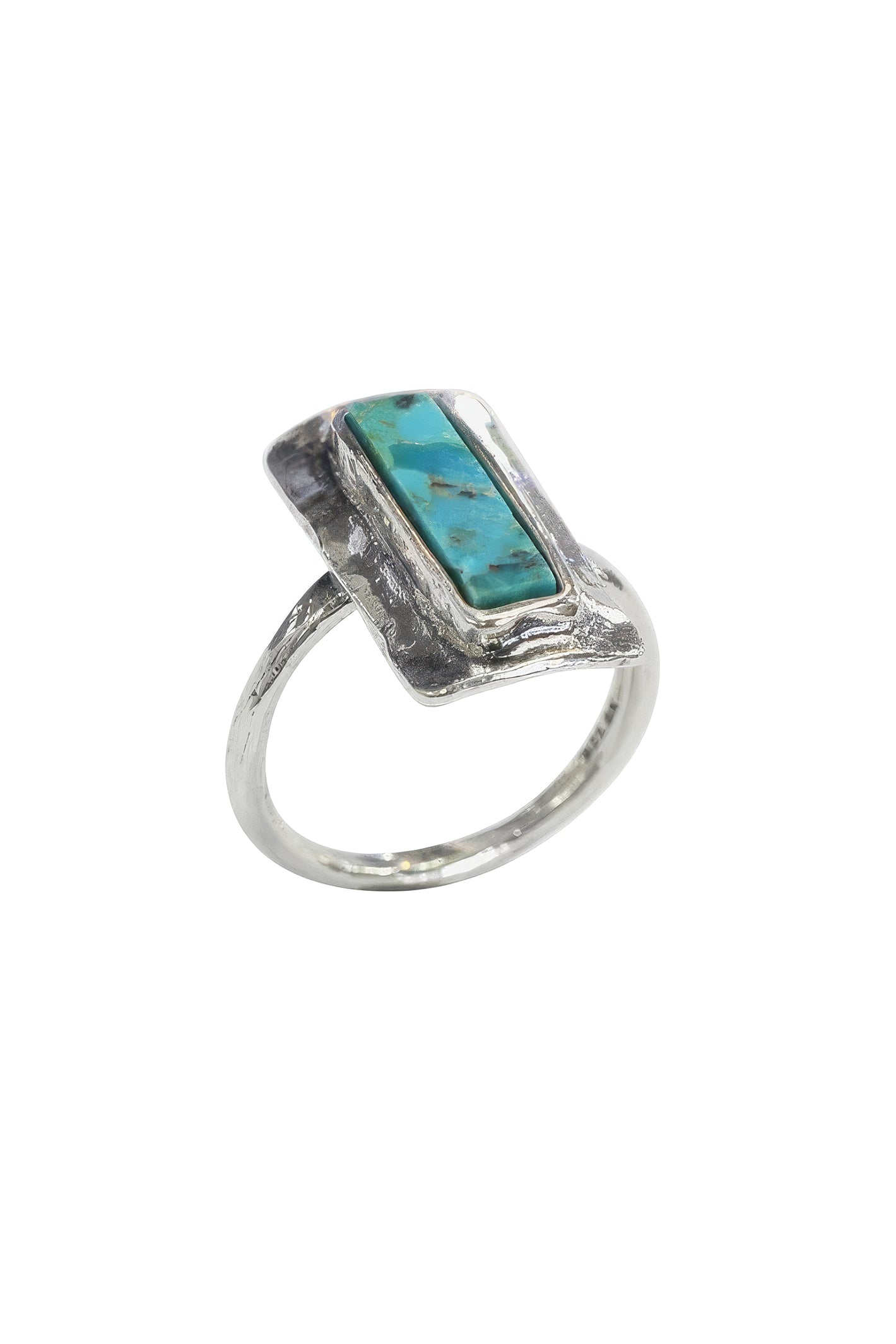 LBJ Jewellery Turquoise stone Blue ring R24026, front