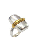 LBJ Jewellery Two colour band Multicolour ring R21049, front