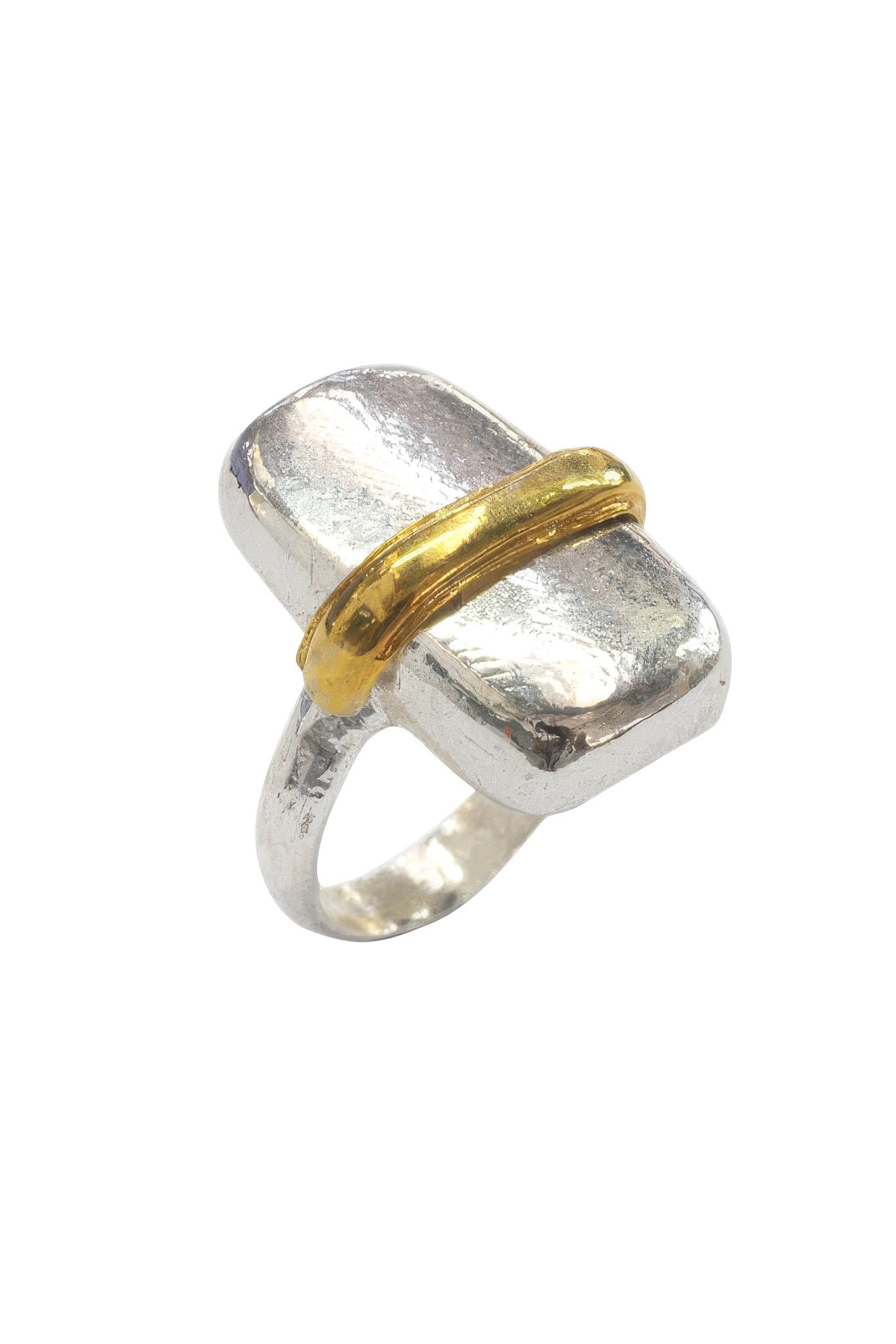 LBJ Jewellery Two colour band Multicolour ring R21049, front