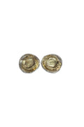 LBJ Jewellery Two Colour Circle Multicolour Studs E17222, front