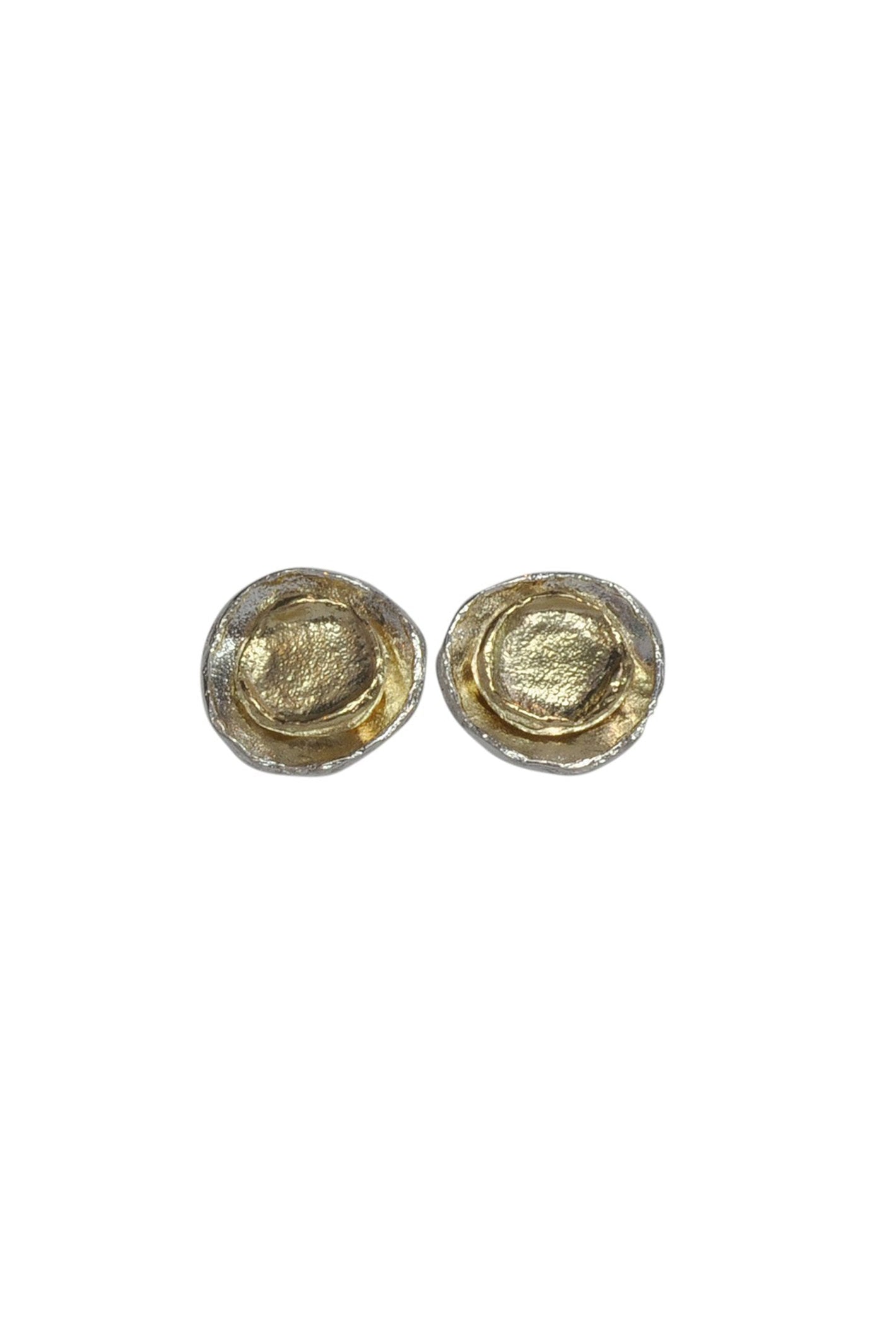 LBJ Jewellery Two Colour Circle Multicolour Studs E17222, front