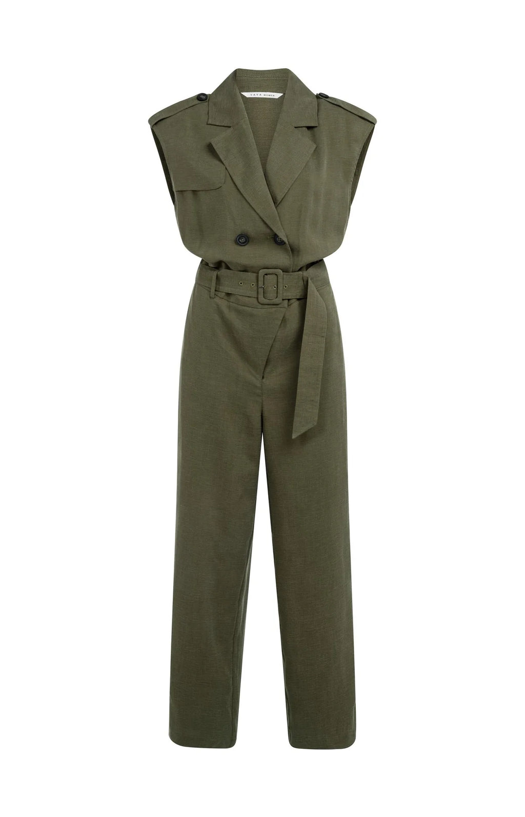 Yaya 01-341026-604 Army Green Jumpsuit