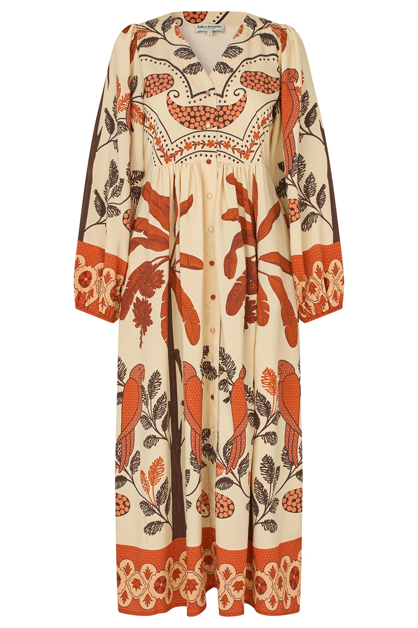 Lolly's Laundry SaraiLL Creme Print Shirt Dress 26102-3000 02