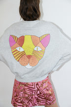 Lolly's Laundry SydneyLL Light Grey Melange Sweatshirt 26193-1071 13
