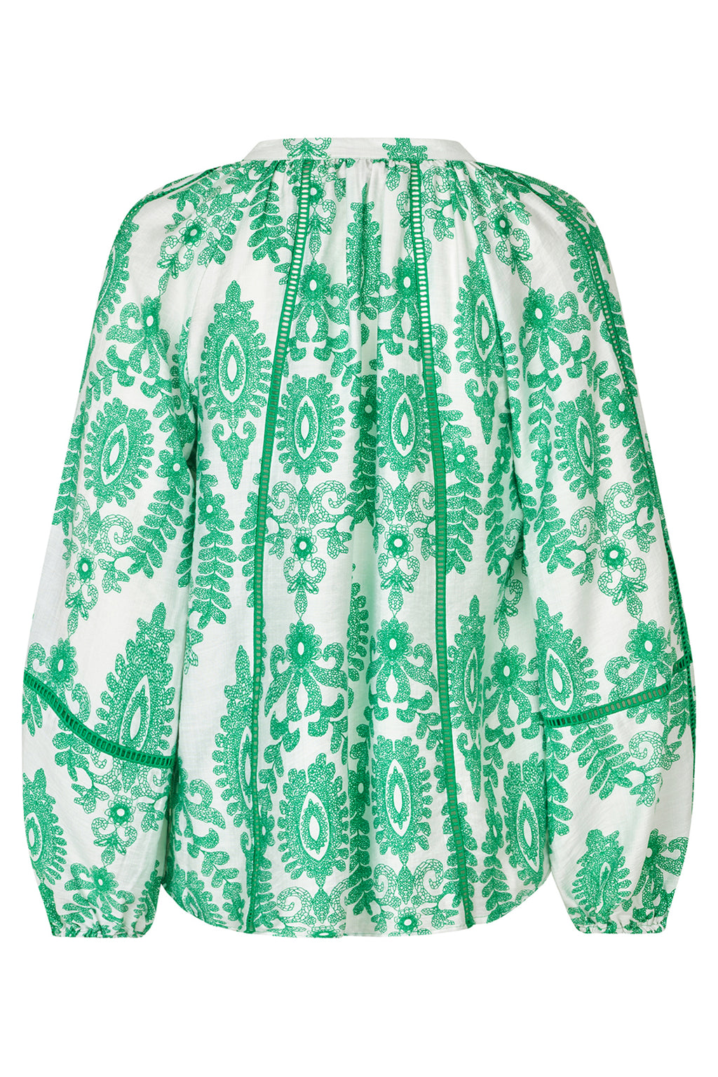 Lolly's Laundry VeroLL Light Green Print Long Sleeve Shirt 26173-1088 41