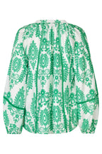 Lolly's Laundry VeroLL Light Green Print Long Sleeve Shirt 26173-1088 41