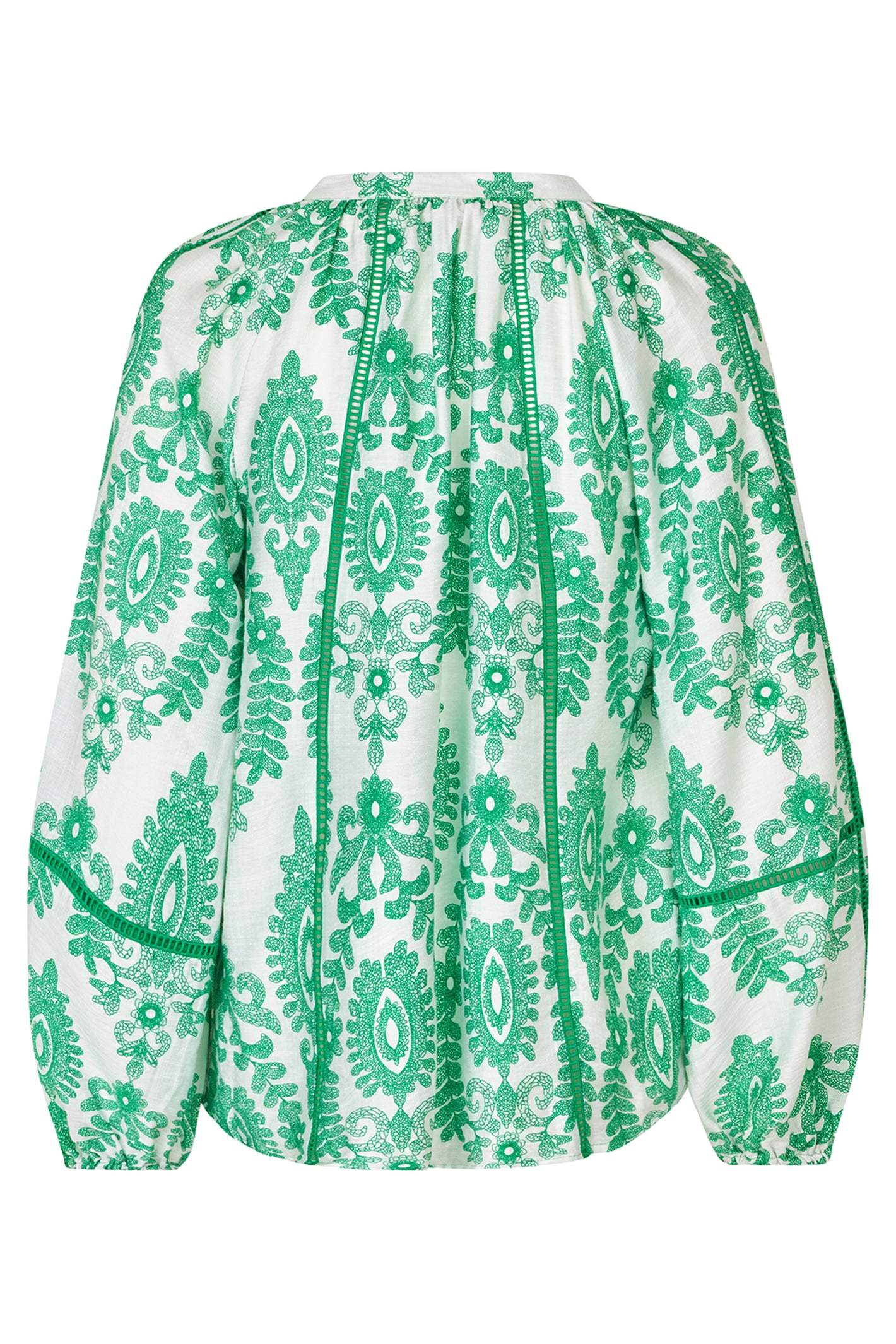 Lolly's Laundry VeroLL Light Green Print Long Sleeve Shirt 26173-1088 41