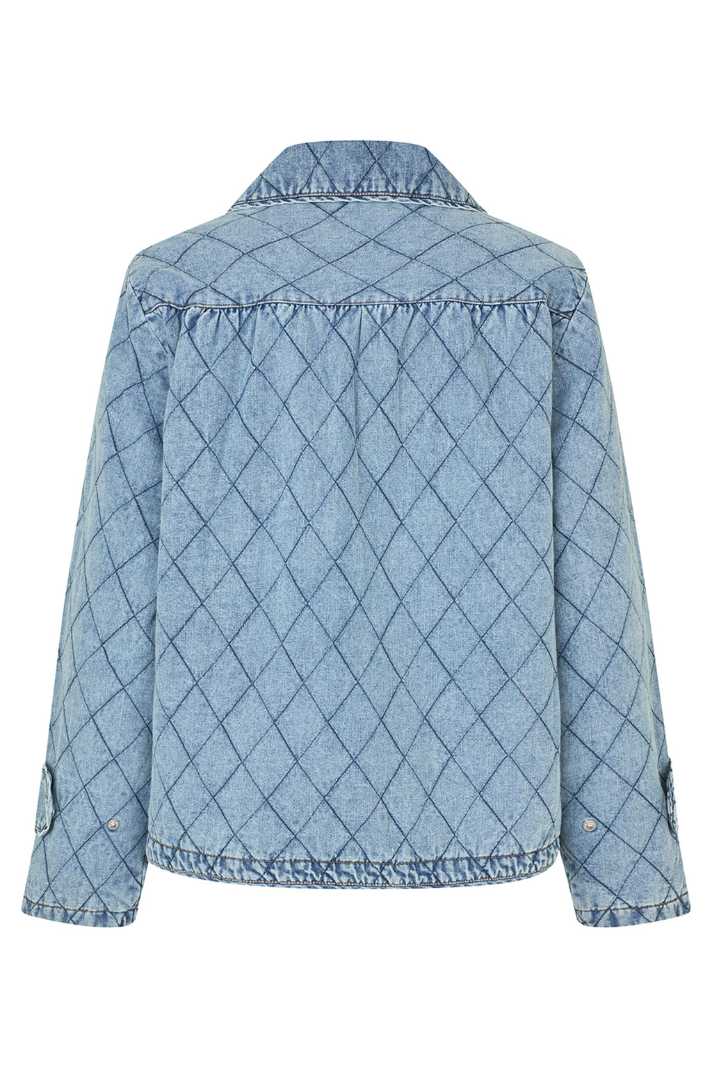 Lolly's Laundry ViolaLL Washed Denim Blue Quilted Jacket 26119-6002 100
