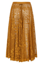 Lollys Laundry CollinsLL Rust Orange Burnout Floral Midi Skirt 26493-2035, back packshot