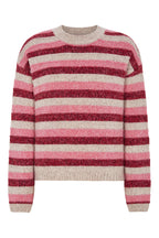 Lollys Laundry MacieLL Pink Stripe Knit Jumper 26413-5024, front packshot