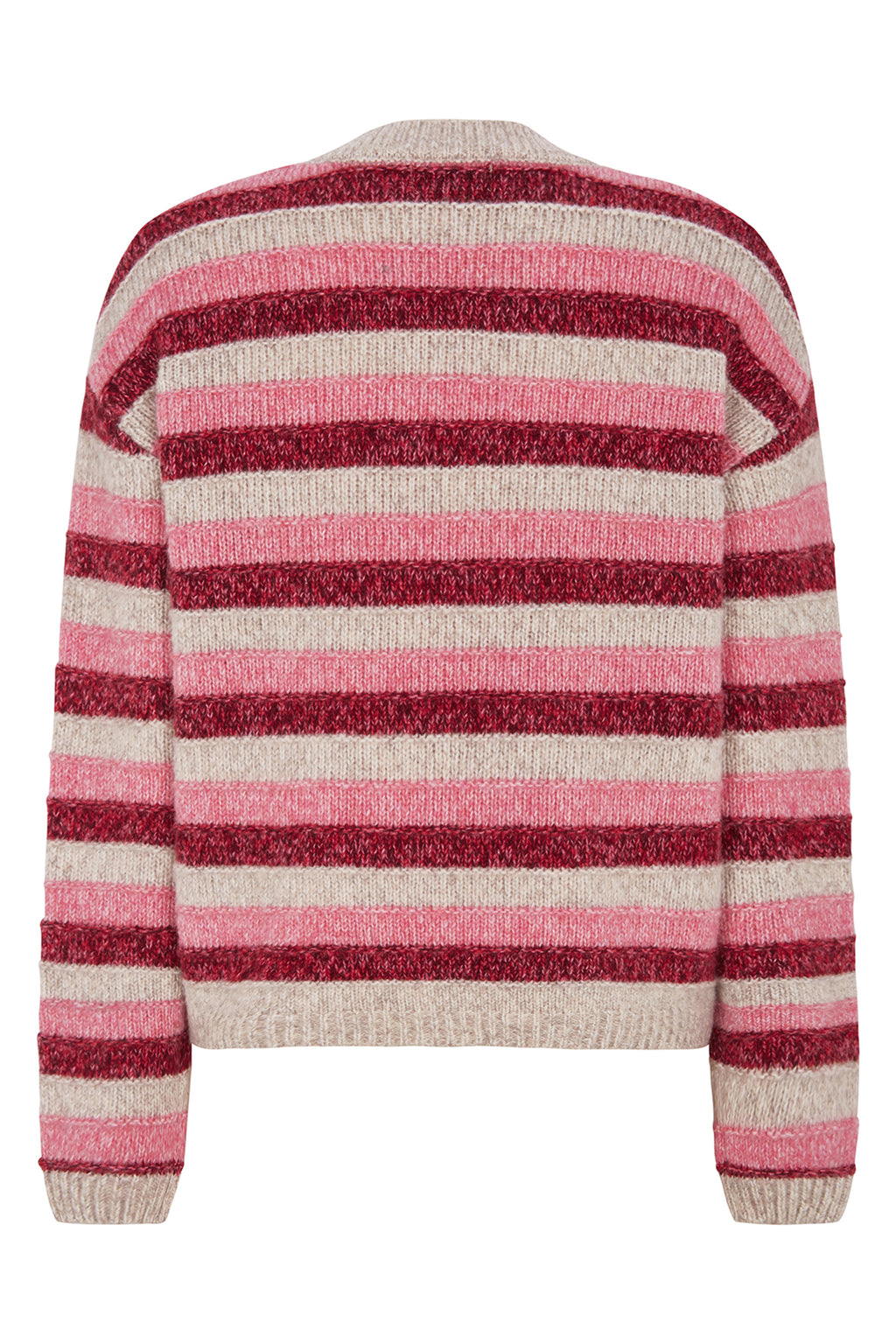 Lollys Laundry MacieLL Pink Stripe Knit Jumper 26413-5024, back packshot