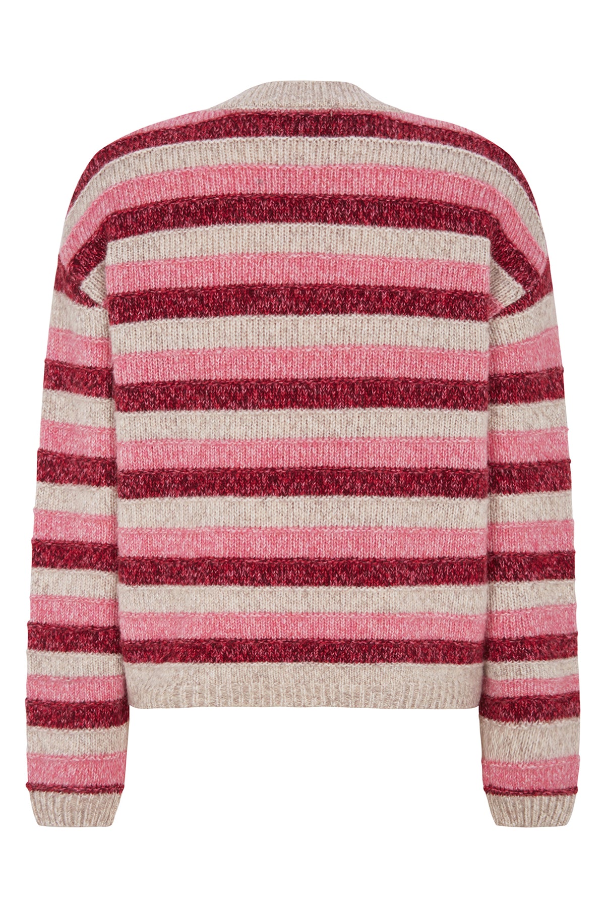 Lollys Laundry MacieLL Pink Stripe Knit Jumper 26413-5024, back packshot