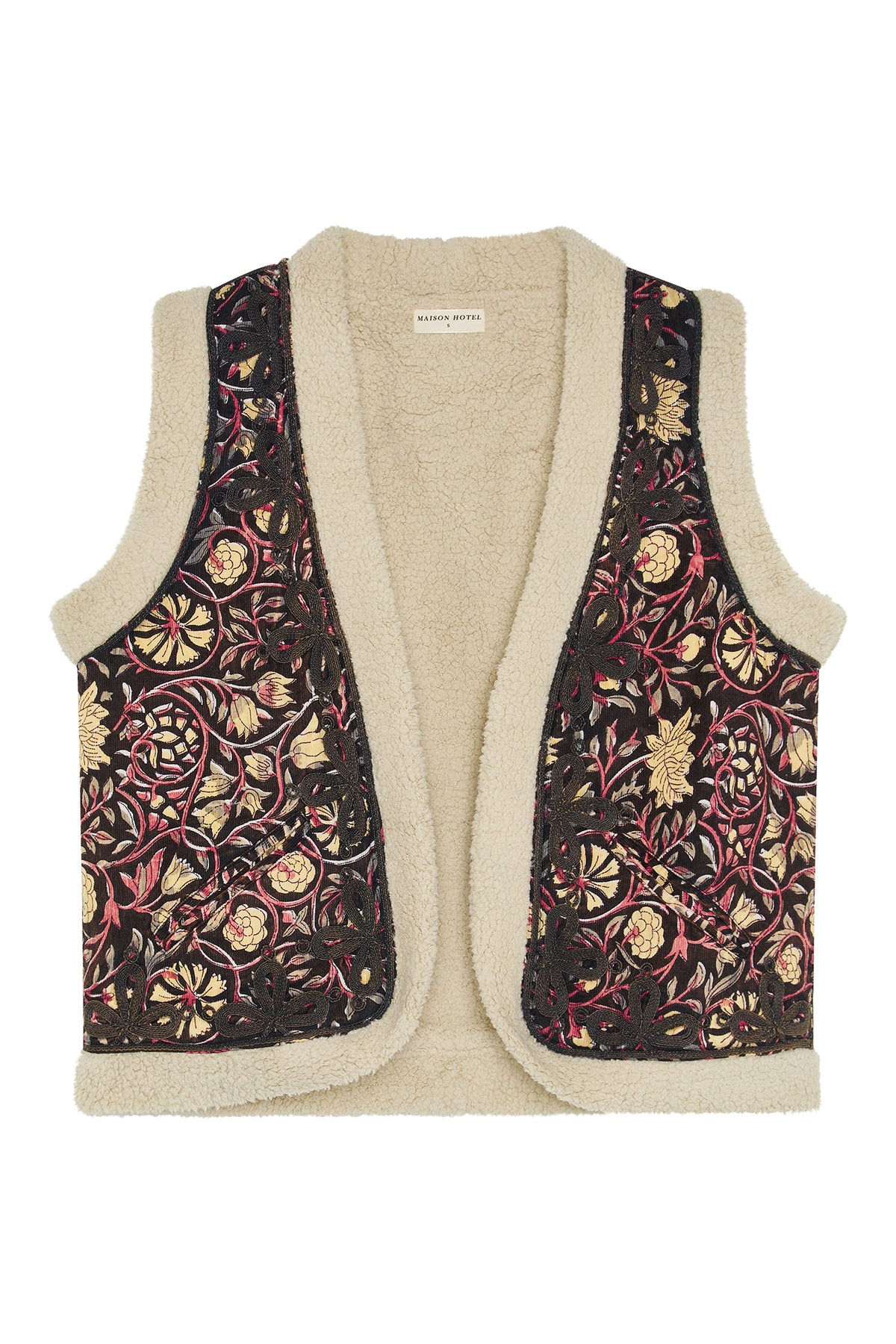 Maison Hotel Palermo Blooming Juno Ruby Noir Black Vest 16062, packshot