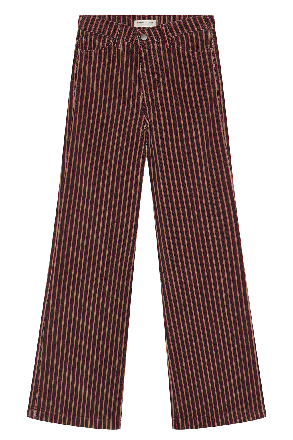 Maison Hotel Riviera 69 Marceau Retro Stripes Brown Pant 15425, packshot