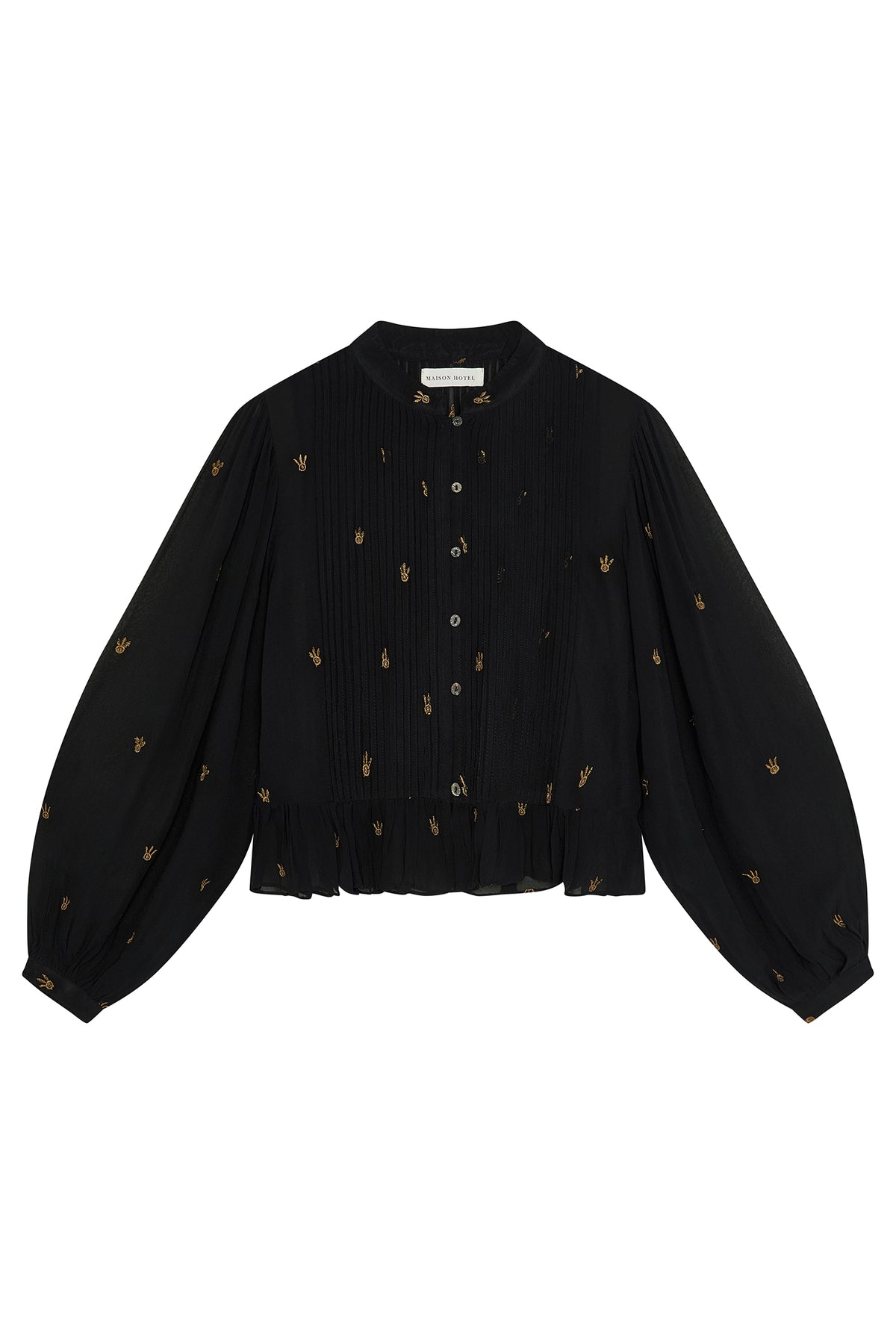 Maison Hotel Soirée Catherine Blackout Blouse 15535, packshot