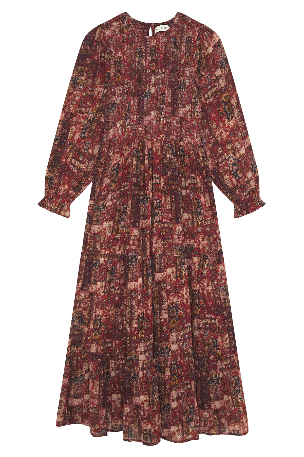 Maison Hotel Vintage Patch Leandra Tobacco Red Dress 15682, packshot