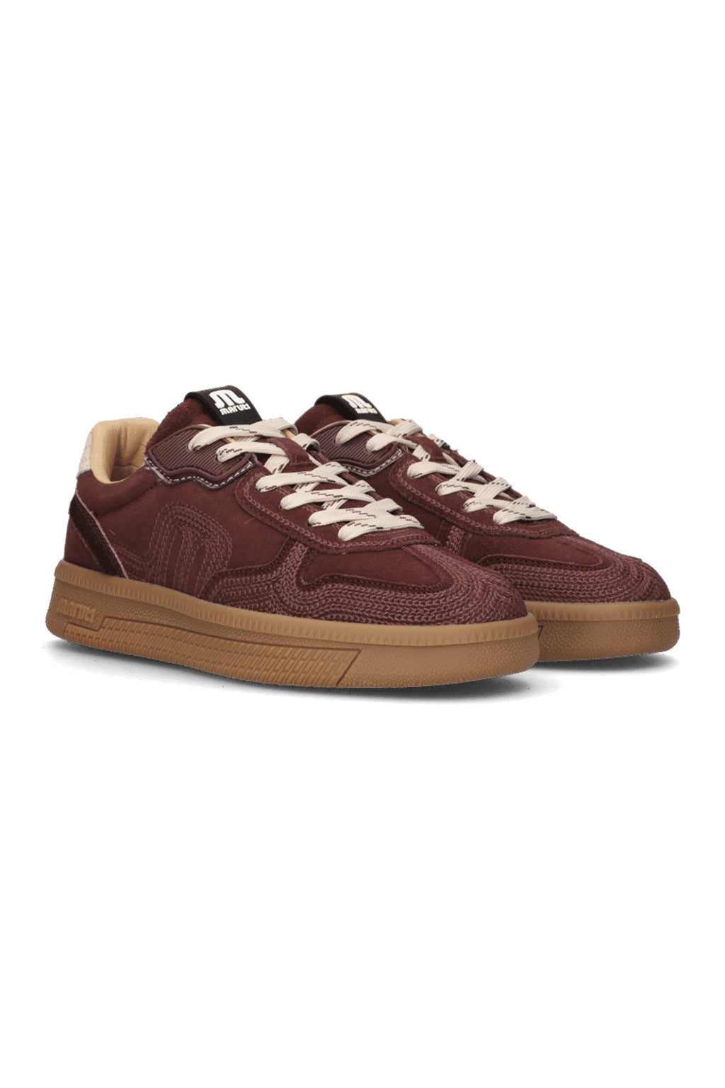 Maruti YALE Burgundy Bordo Trainers 66.1844.05, front three-quarter view