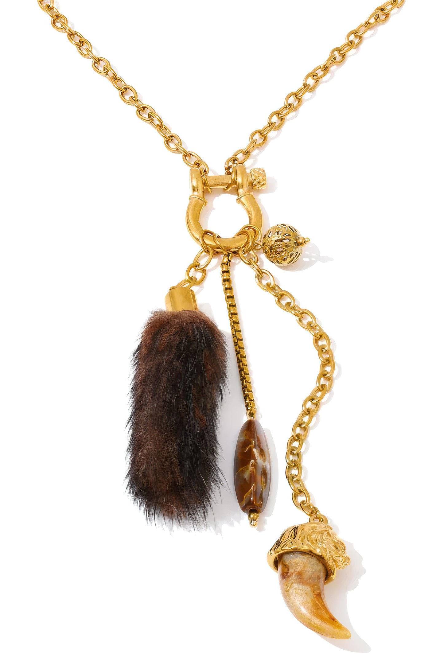 Misgraceful 18k Gold Plated Boho Long Vintage Charm Necklace