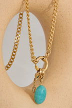 Misgraceful Ibiza Turquoise Large Pendant Necklace