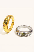 Misgraceful Multi Coloured Stone Gold Ring, packshot