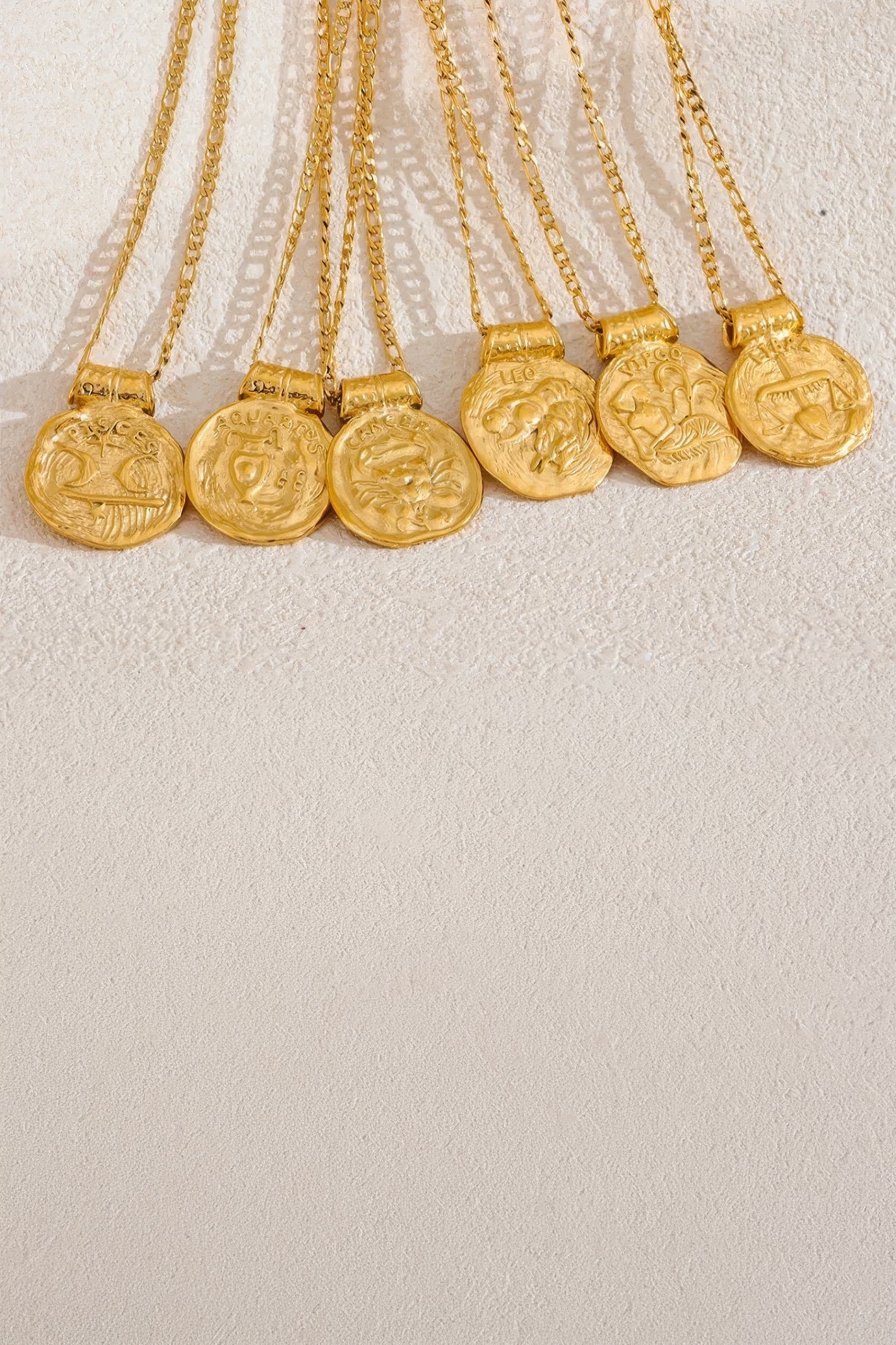 Misgraceful 18k Gold Plated Zodiac Pendant Necklace